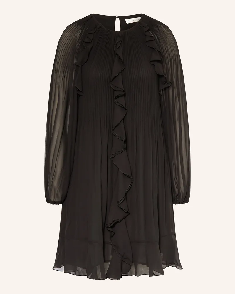 Phase Eight Kleid LAYLA mit Volants und Plissees Schwarz