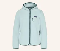 Fleecejacke Retro Pile blau