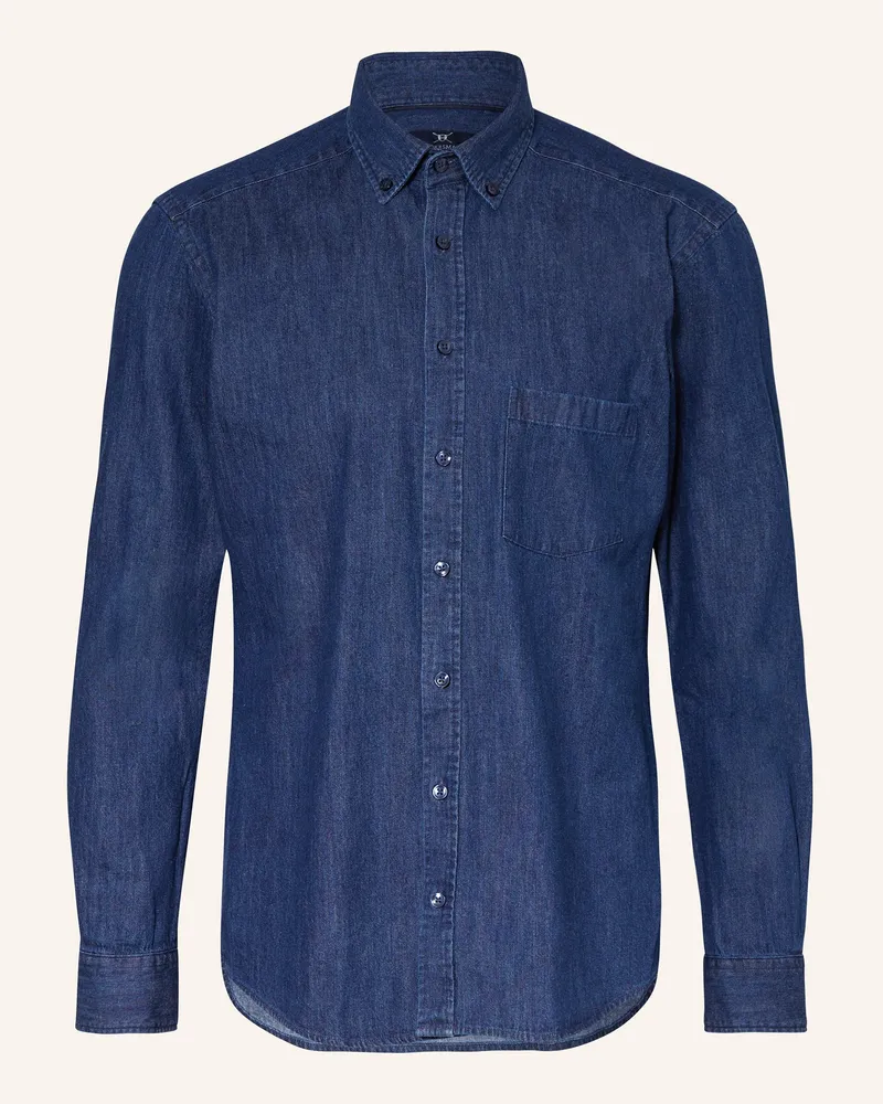 Strokesman's Jeanshemd Regular Fit Dunkelblau