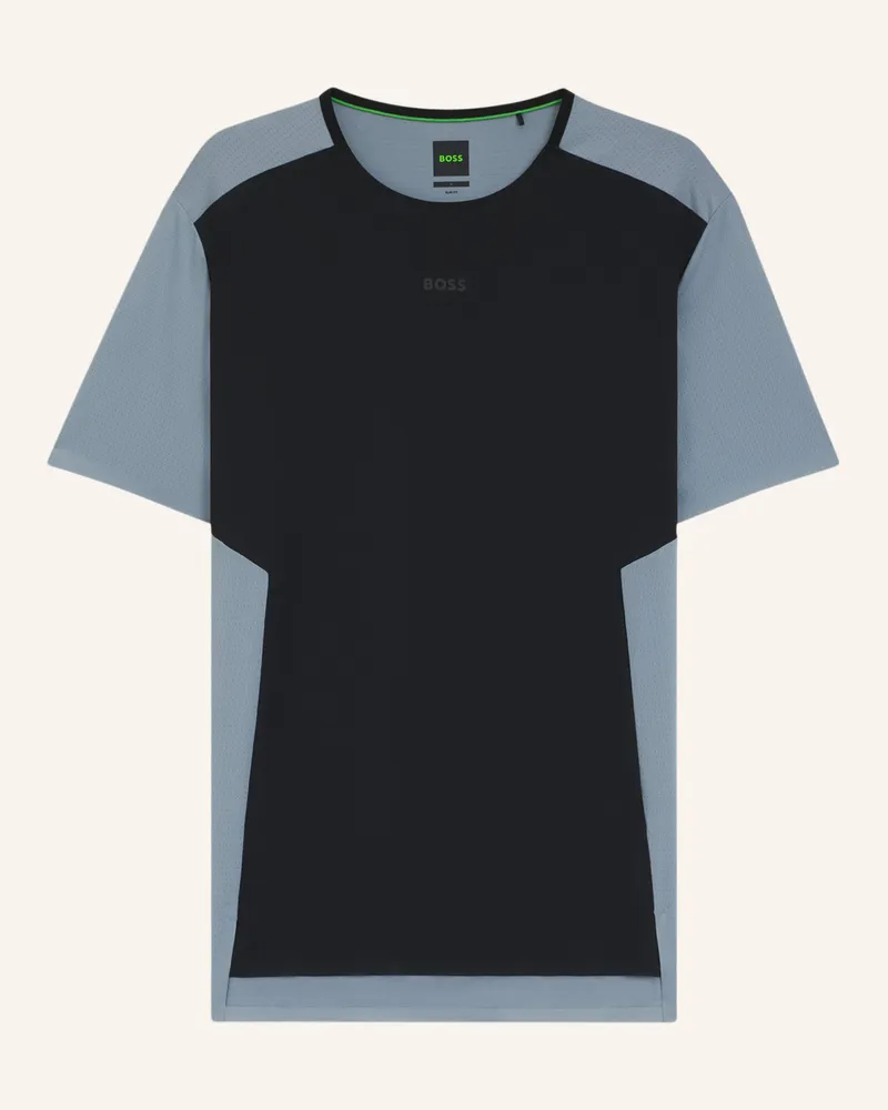 HUGO BOSS T-Shirt TEE ACTIVE SEAS Slim Fit Schwarz