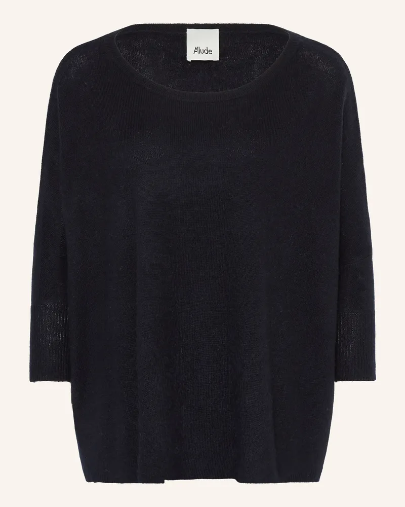 ALLUDE Cashmere-Pullover Mit 3/4-Arm blau Dunkelblau
