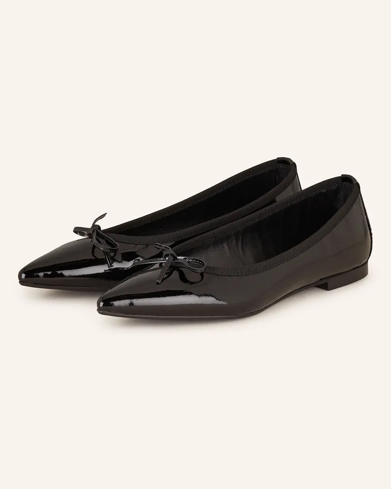 Darling Harbour Lack-Ballerinas Schwarz