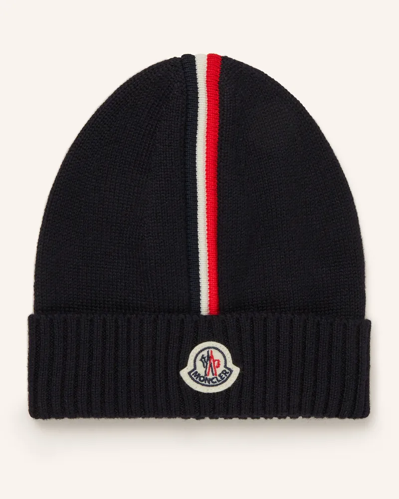 Moncler Mütze blau Dunkelblau