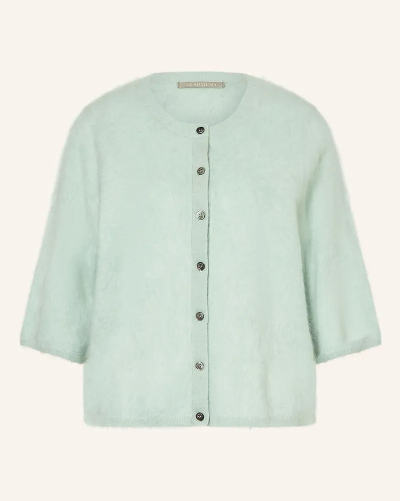(THE MERCER) N.Y. Strickjacke aus Cashmere mit 3/4-Arm Mint