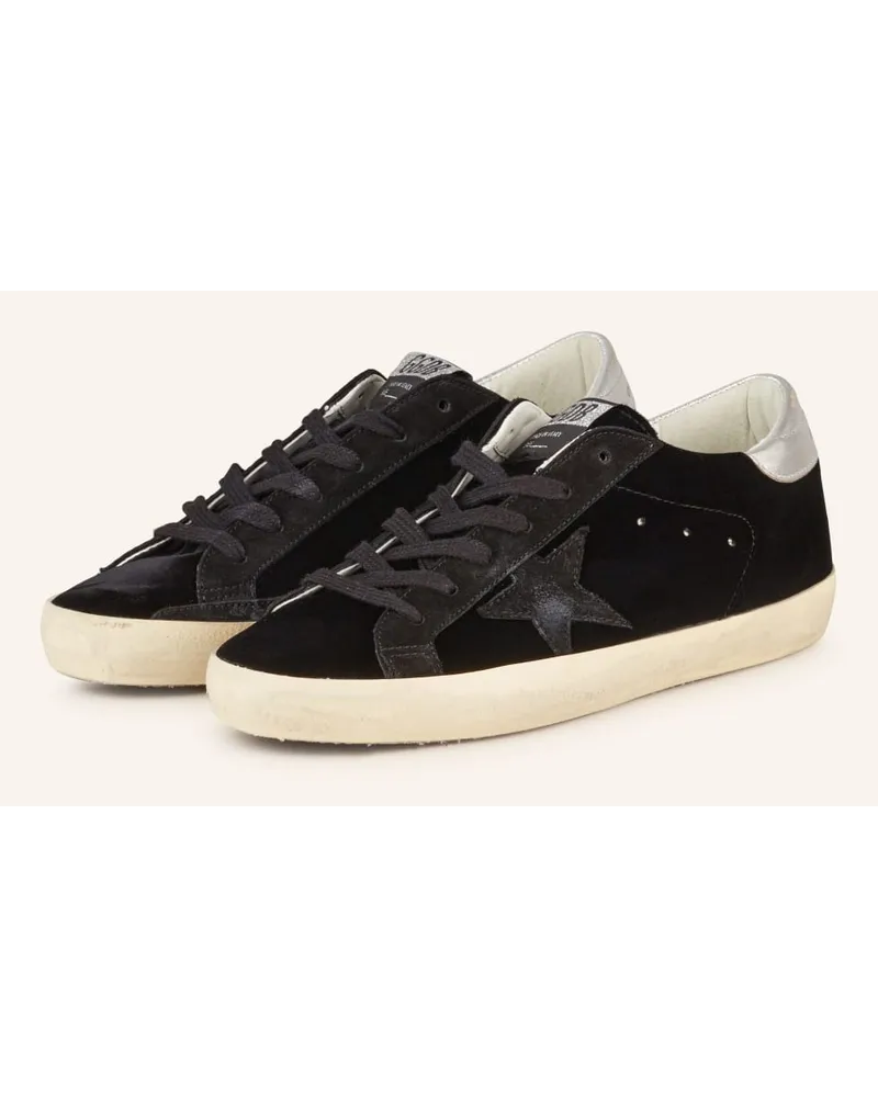 Golden Goose Sneaker SUPER-STAR - SCHWARZ/ SILBER Schwarz