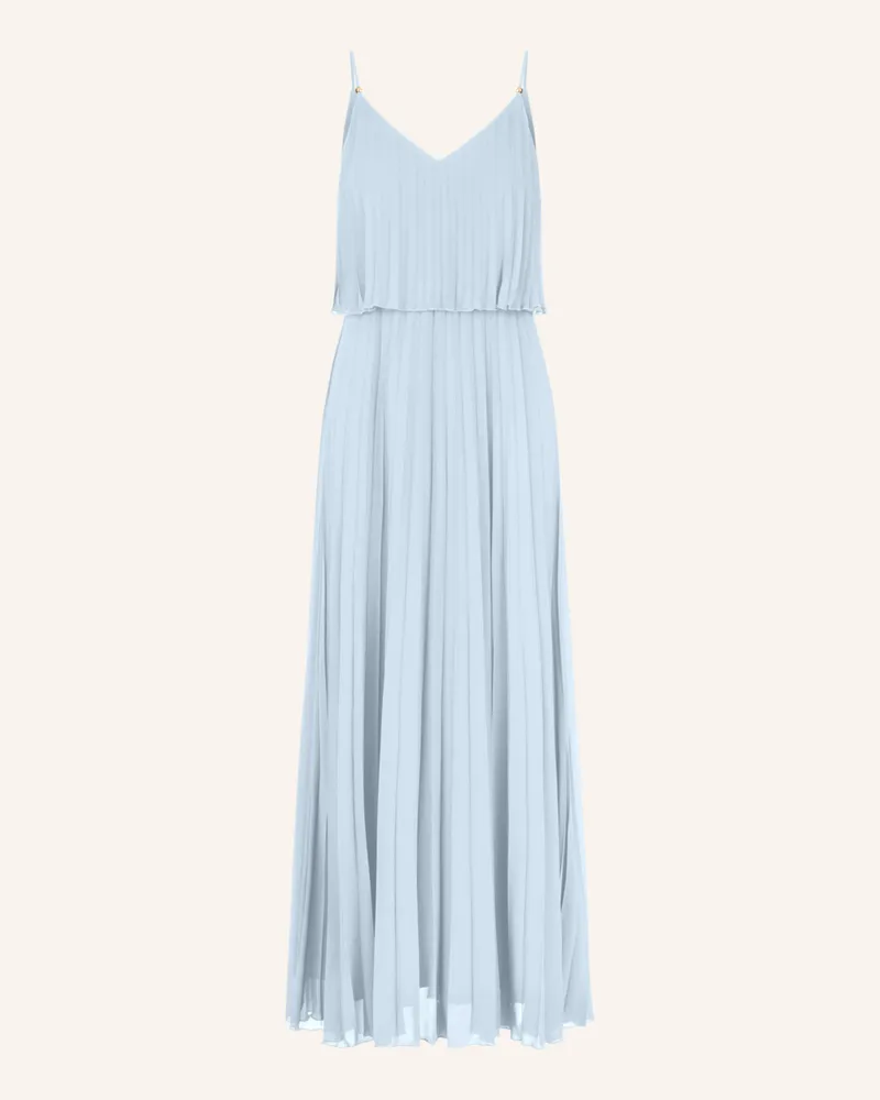 Apart Abendkleid mit Plissees Hellblau