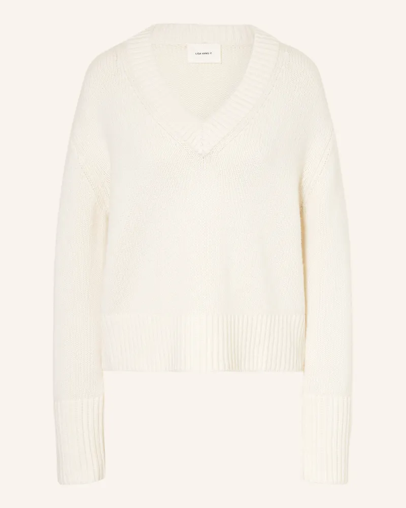 Lisa Yang Cashmere-Pullover Aletta weiss Creme