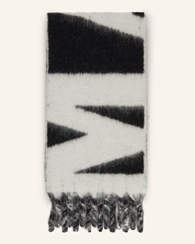 Isabel Marant Schal Loliana Aus Alpaka schwarz Ecru