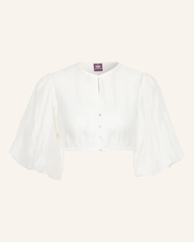 Spieth & Wensky Dirndlbluse Heidemarie weiss Weiss