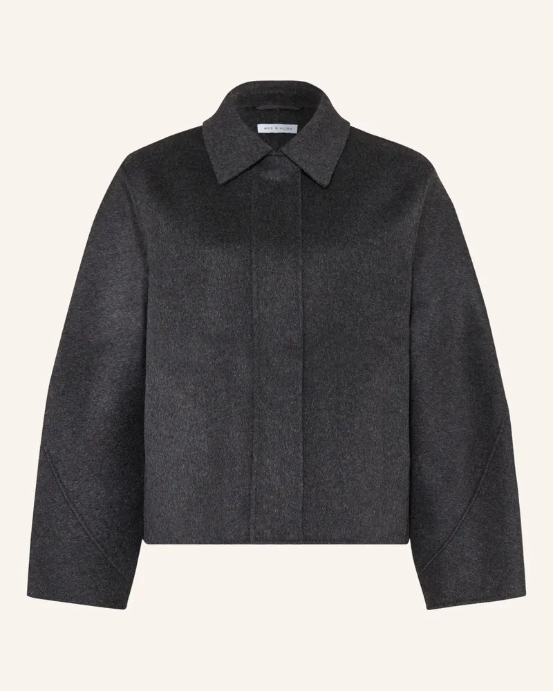 Mrs & HUGS Kastenjacke grau Dunkelgrau