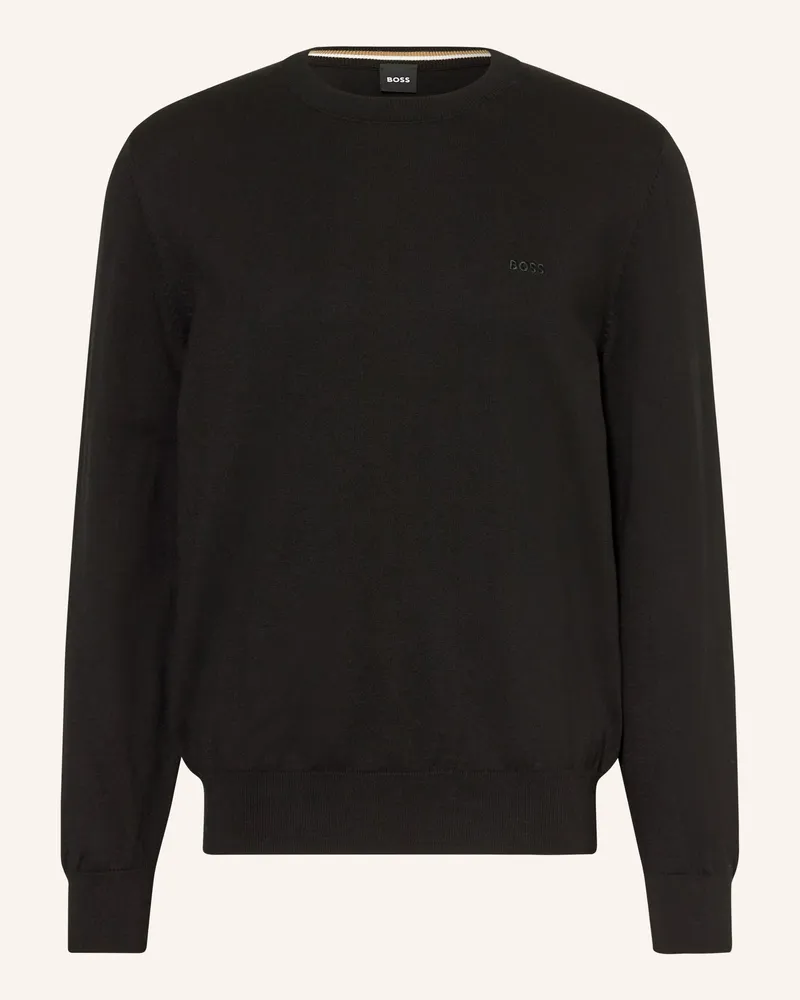HUGO BOSS Pullover Upacas schwarz Schwarz