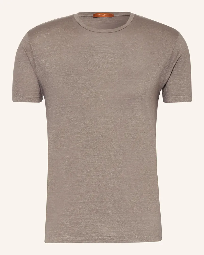 Daniele Fiesoli T-Shirt aus Leinen Braun