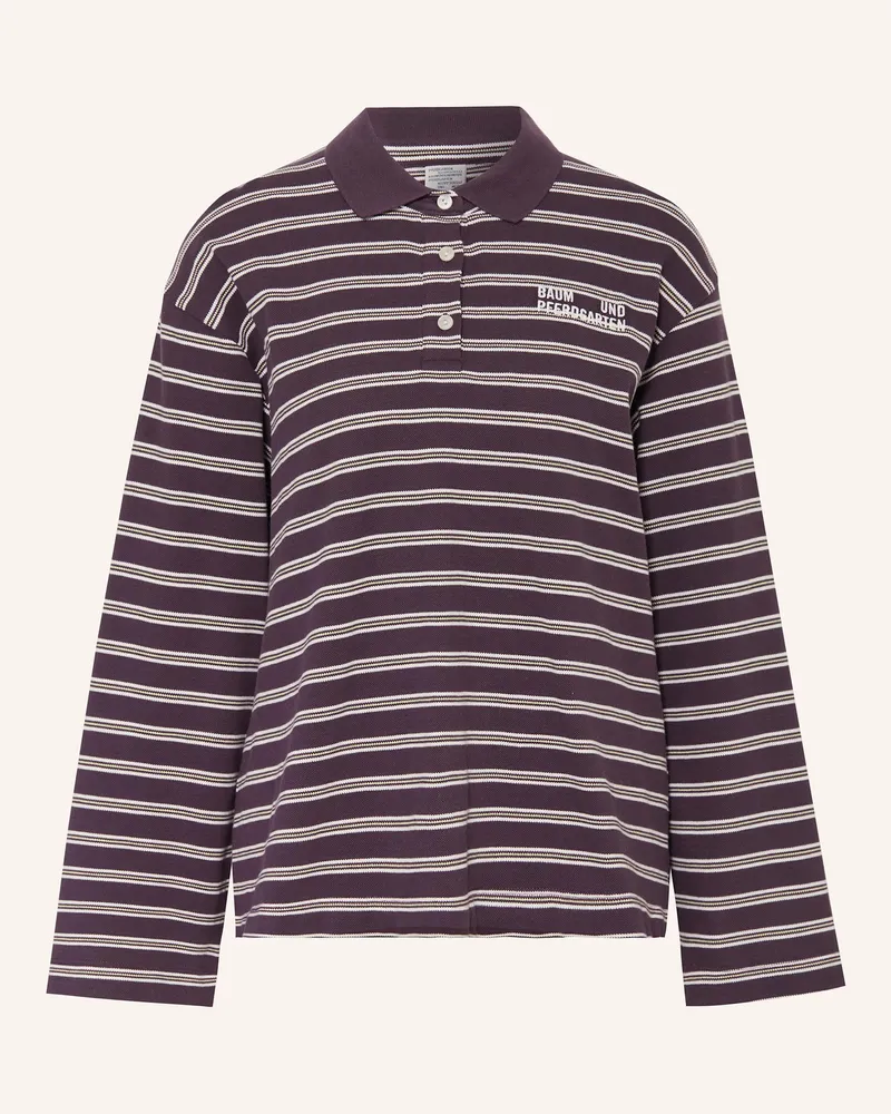 Baum und Pferdgarten Rugbyshirt Jeanne rot Dunkellila