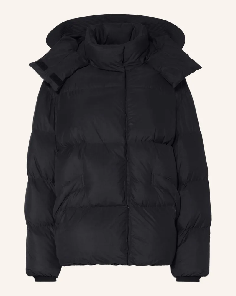 OFF-WHITE Daunenjacke mit abnehmbarer Kapuze Schwarz