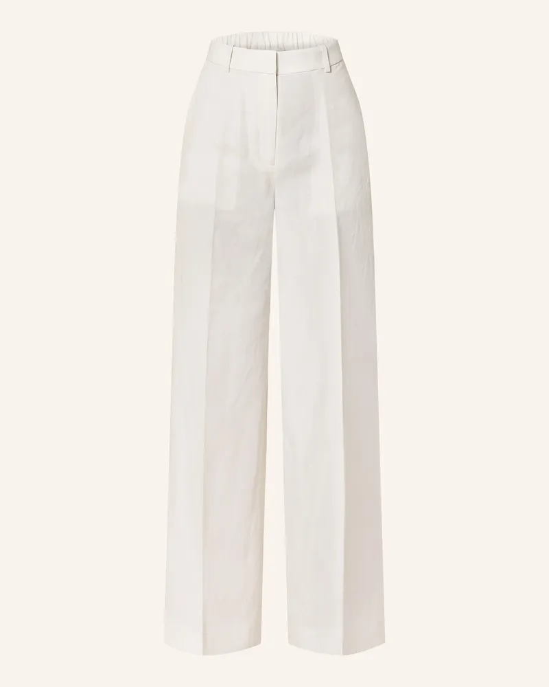 Calvin Klein Marlenehose mit Leinen Ecru