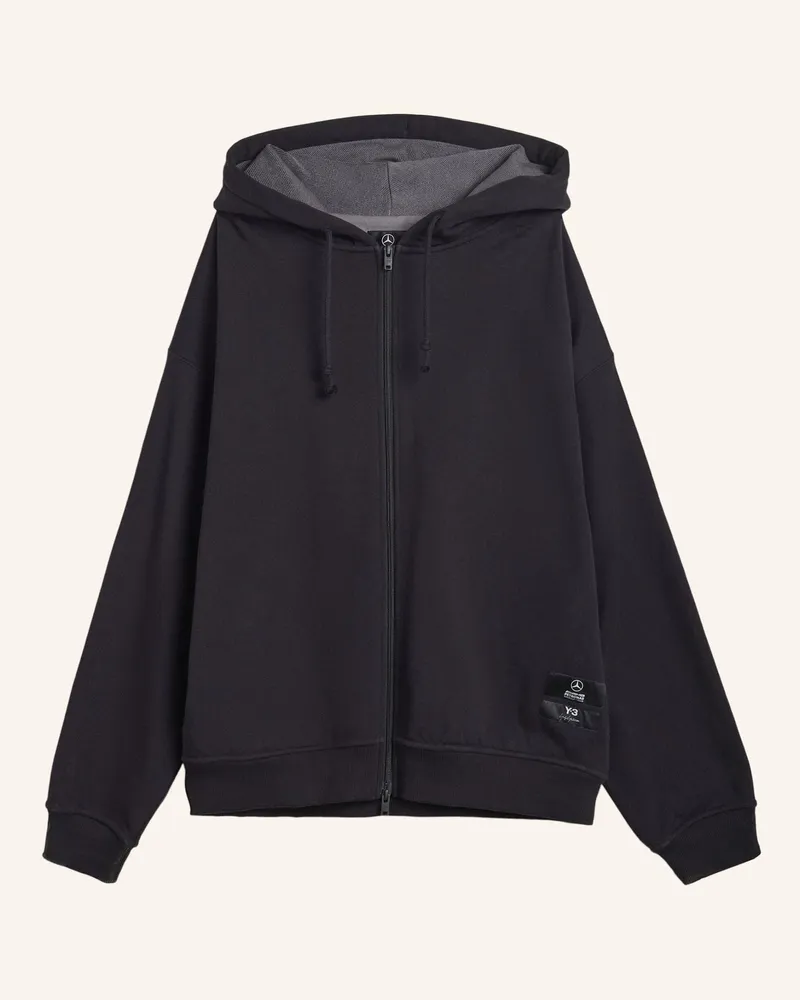 Y-3 Y-3 Mercedes Reissverschluss Kapuzenjacke schwarz Schwarz