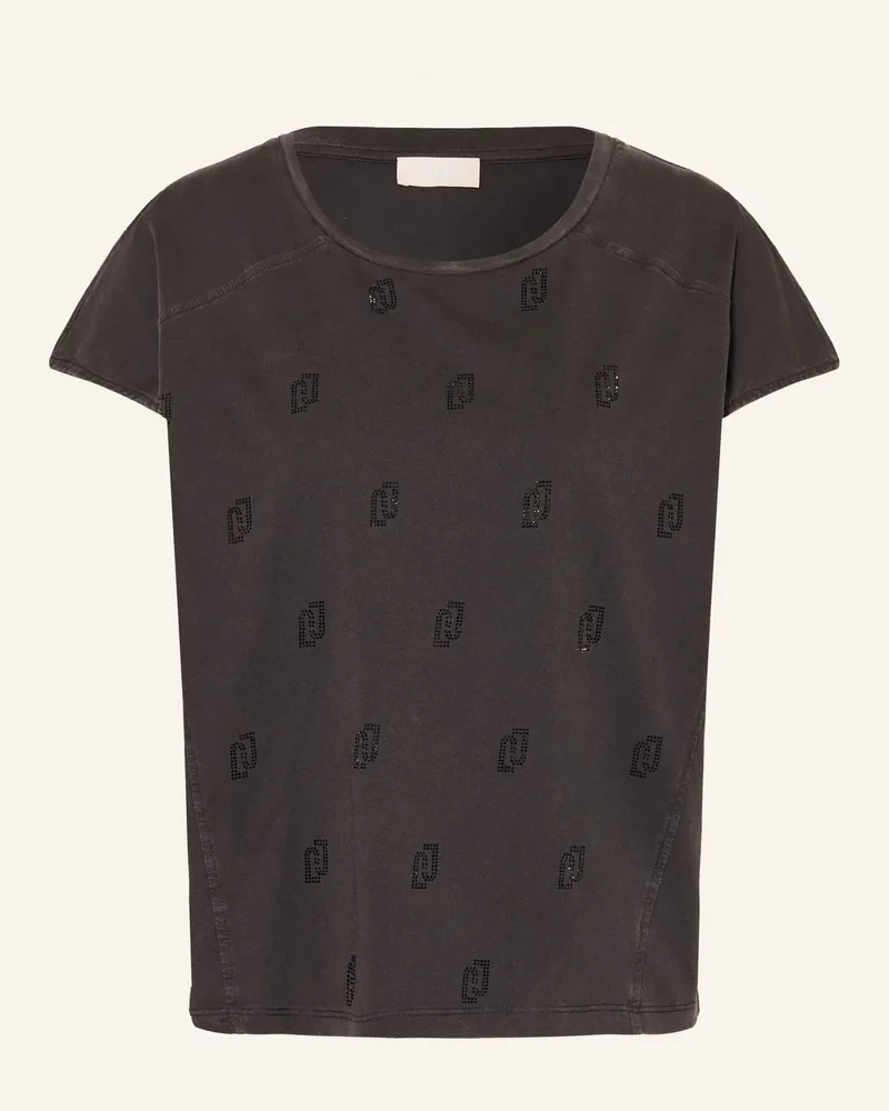 Liu Jo T-Shirt Mit Schmucksteinbesatz schwarz Schwarz