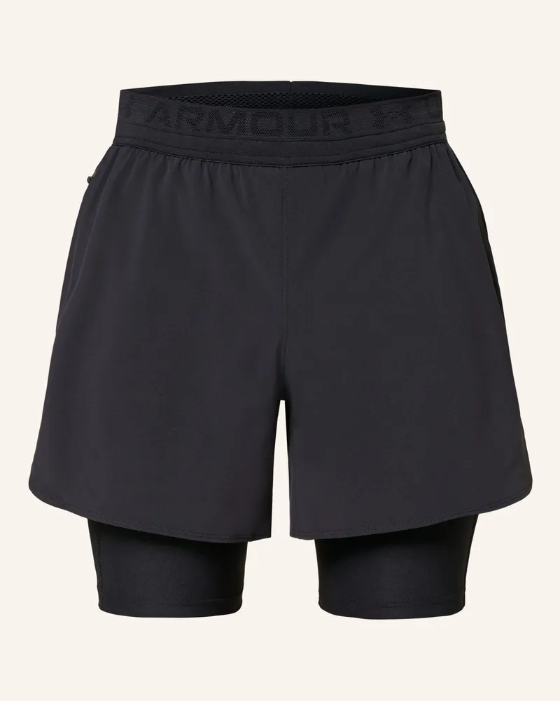 Under Armour 2-in-1-Trainingsshorts UA PEAK WOVEN Schwarz