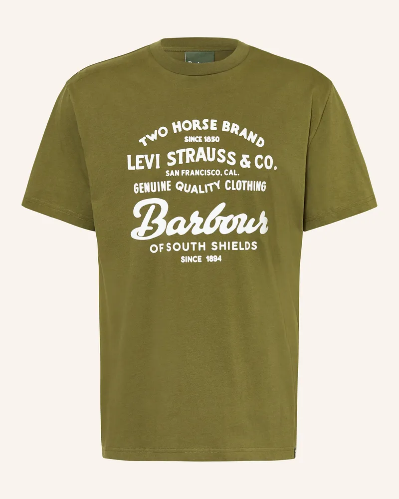 Barbour T-Shirt gruen Oliv