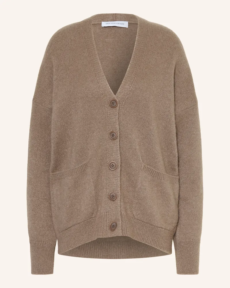 Iris von Arnim Strickjacke Rosalind Mit Cashmere beige Taupe