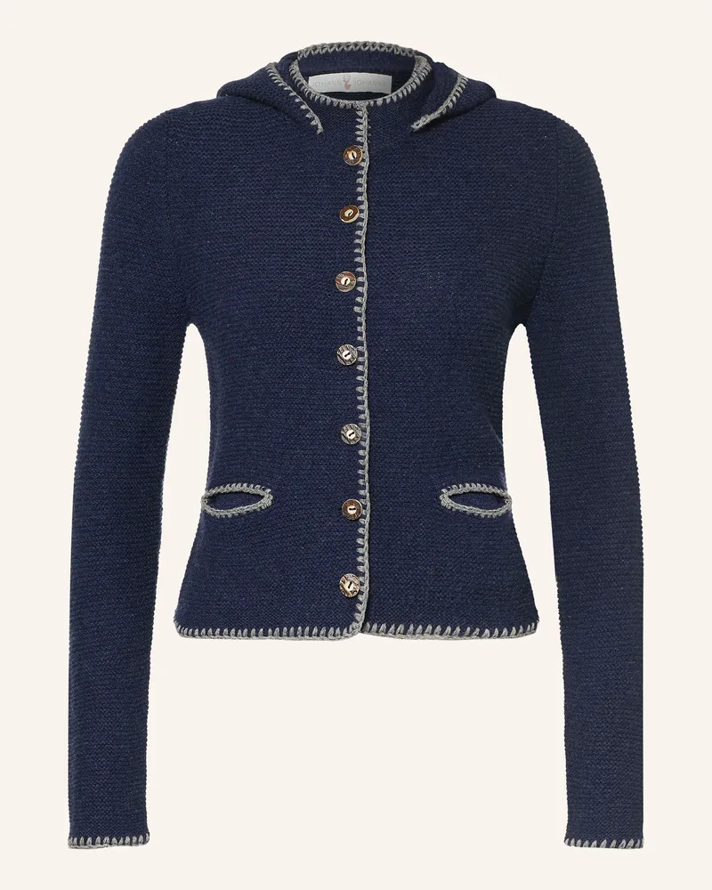Johann & Johanna Strickjacke blau Dunkelblau