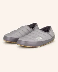 The North Face Slipper THERMOBALL™ TRACTION mit Kunstfell Grau