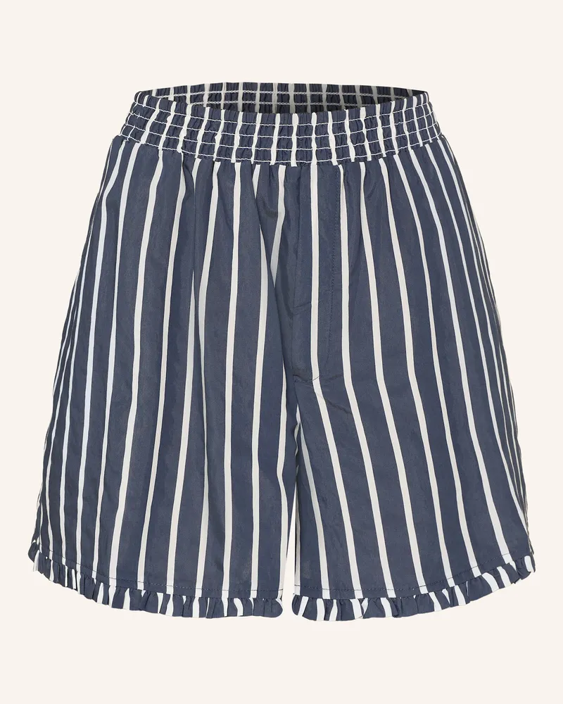 Claudie Pierlot Shorts mit Rüschen Dunkelblau
