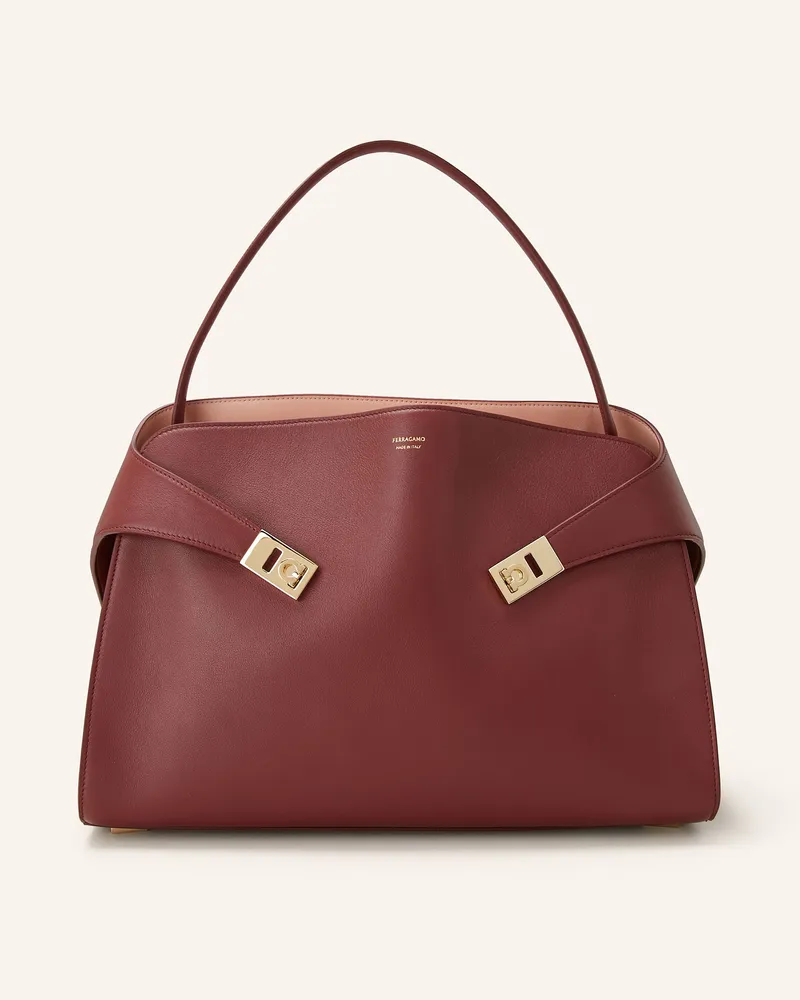 Ferragamo Handtasche HUG SOFT Dunkelrot
