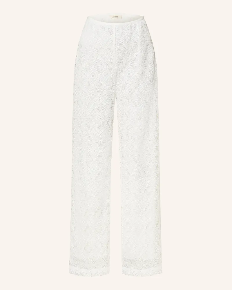 Suncoo Marlenehose JOYCE aus Spitze Weiss
