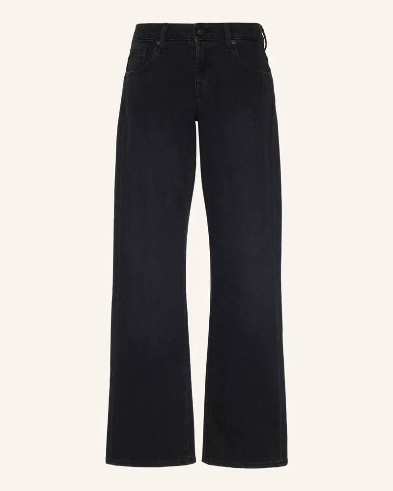 7 for all mankind Jeans Low Straight Straight Fit schwarz Schwarz