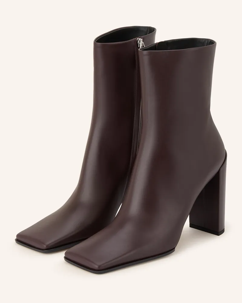Alaïa Stiefeletten Dunkelbraun