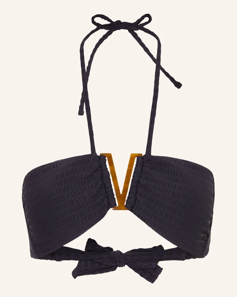 watercult Bandeau-Bikini-Top Essential Twist schwarz Schwarz