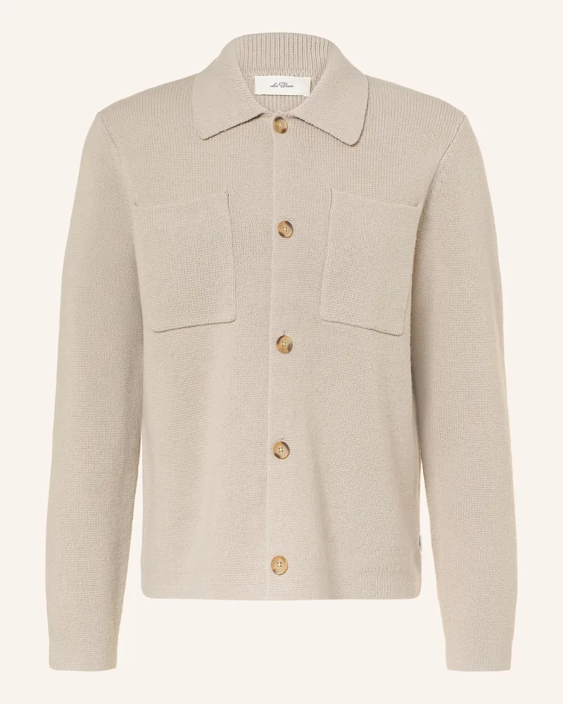 LES DEUX Strick-Overshirt weiss Beige