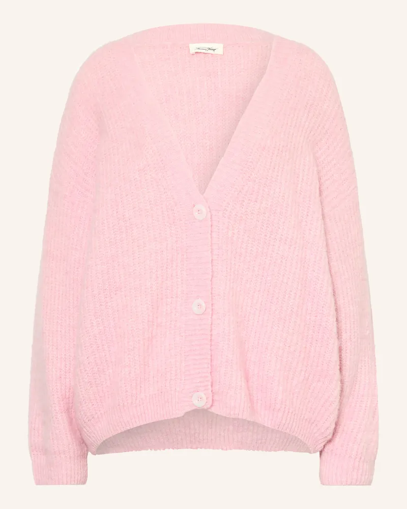 American Vintage Strickjacke East Mit Alpaka pink Hellrosa