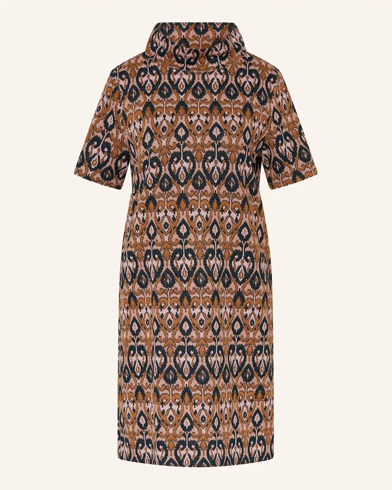 ANNA's dress affair Jacquard-Kleid Cognac