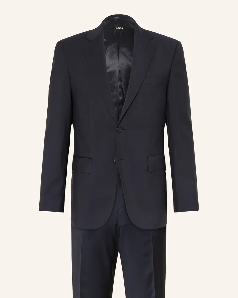HUGO BOSS Anzug Jeckson Regular Fit blau Dunkelblau