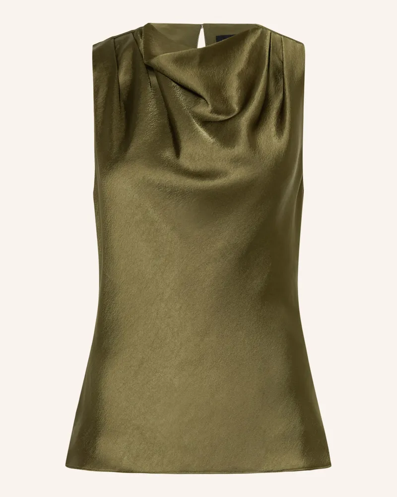 Ted Baker Blusentop Zepha Aus Satin gruen Khaki