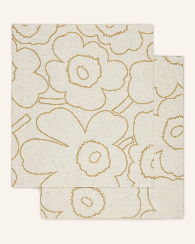 Marimekko 2er-Tischset PIENI PIIRTO UNIKKO Hellbraun