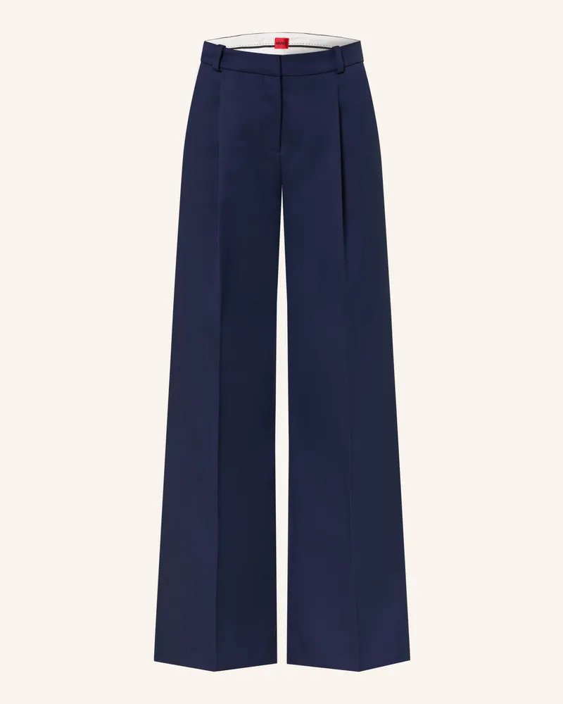 HUGO BOSS Marlenehose Halati blau Dunkelblau