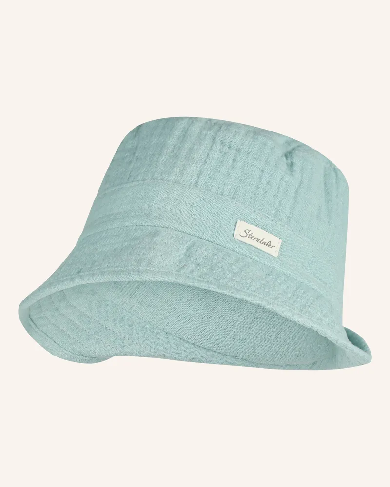 Sterntaler Fischerhut Musselin blau Türkis