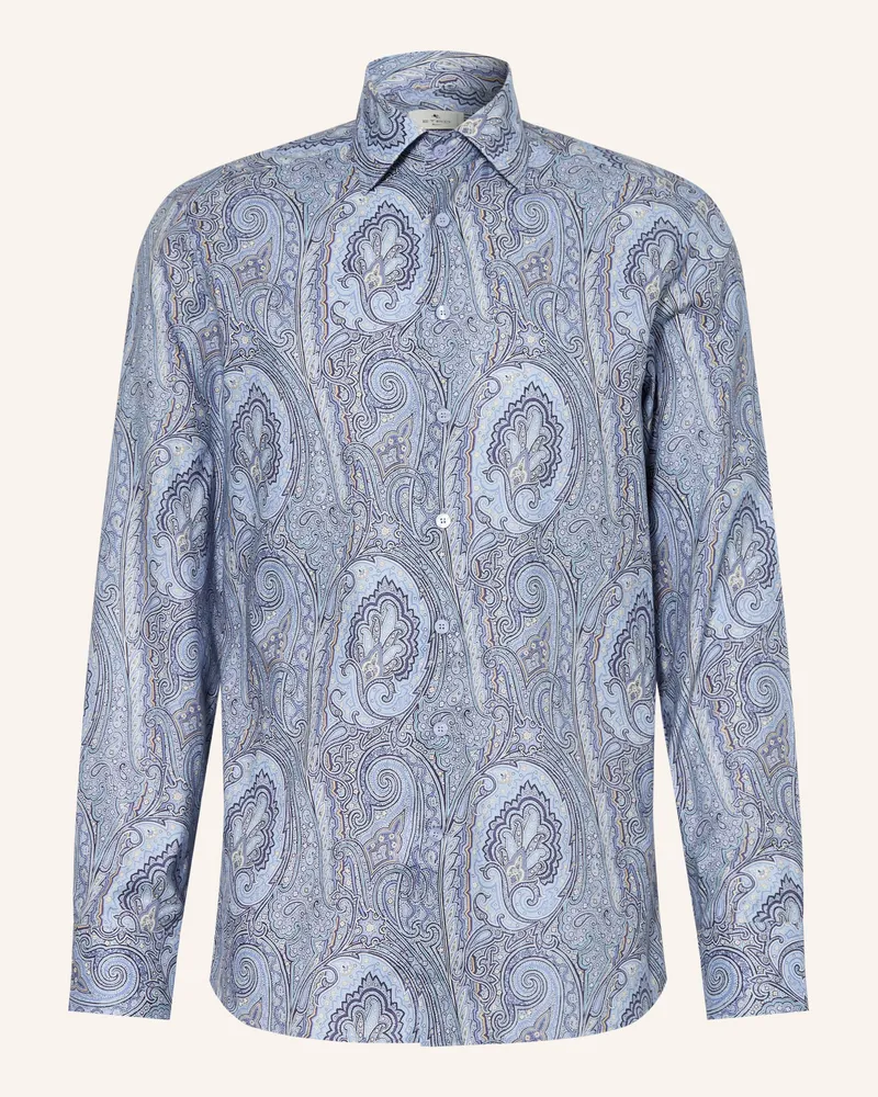 Etro Hemd Regular Fit Blau