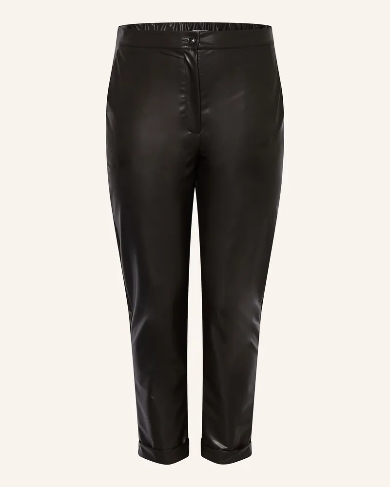 Marina Rinaldi 7/8-Hose MARTE in Lederoptik Schwarz