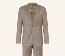 Anzug Extra Slim Fit braun