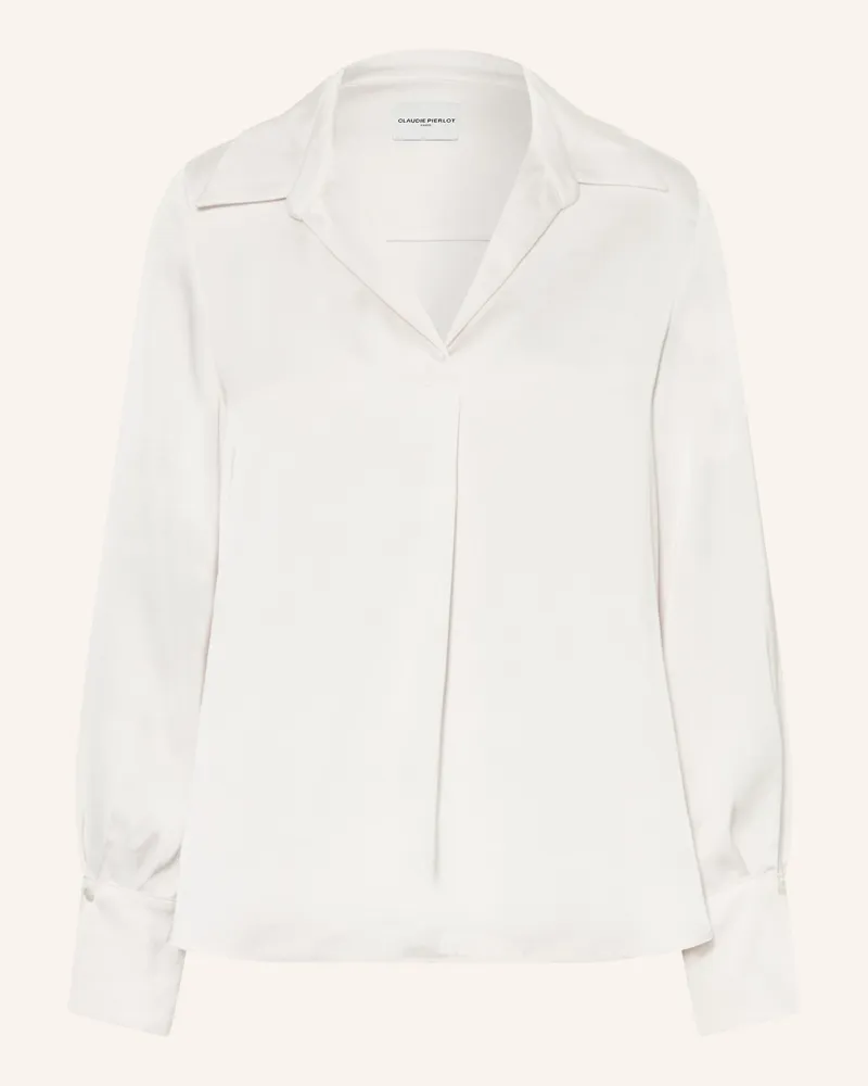 Claudie Pierlot Blusenshirt aus Satin Creme