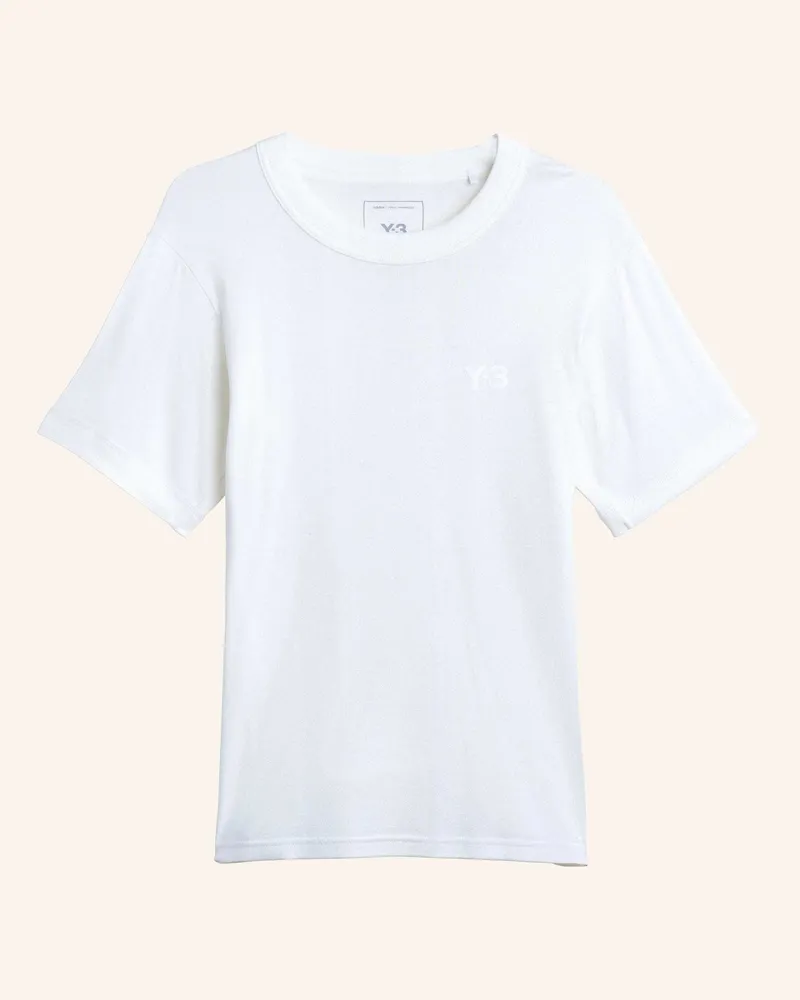 Y-3 Y-3 T-Shirt, Schmale Passform weiss Weiss