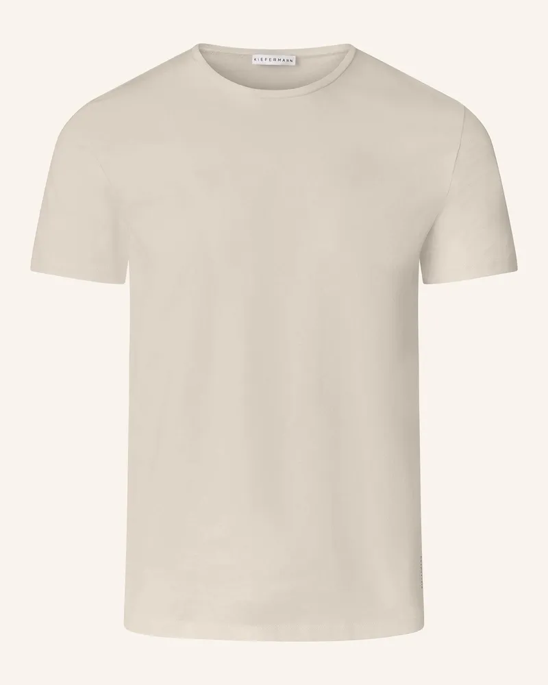 KIEFERMANN Kiefermann Essential Herren T-Shirt Aus 100% Baumwolljersey Matello beige Beige