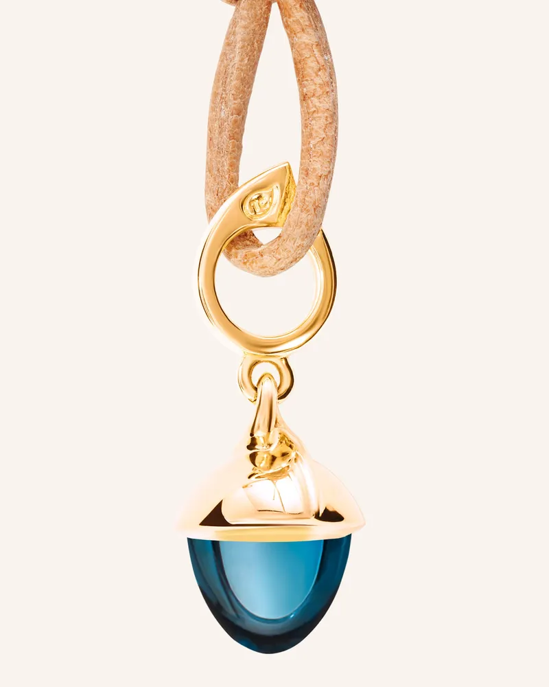 TAMARA COMOLLI Anhänger Pendant Mikado Flamenco London Topaz London Topas 18k Gelbgold gold Gold