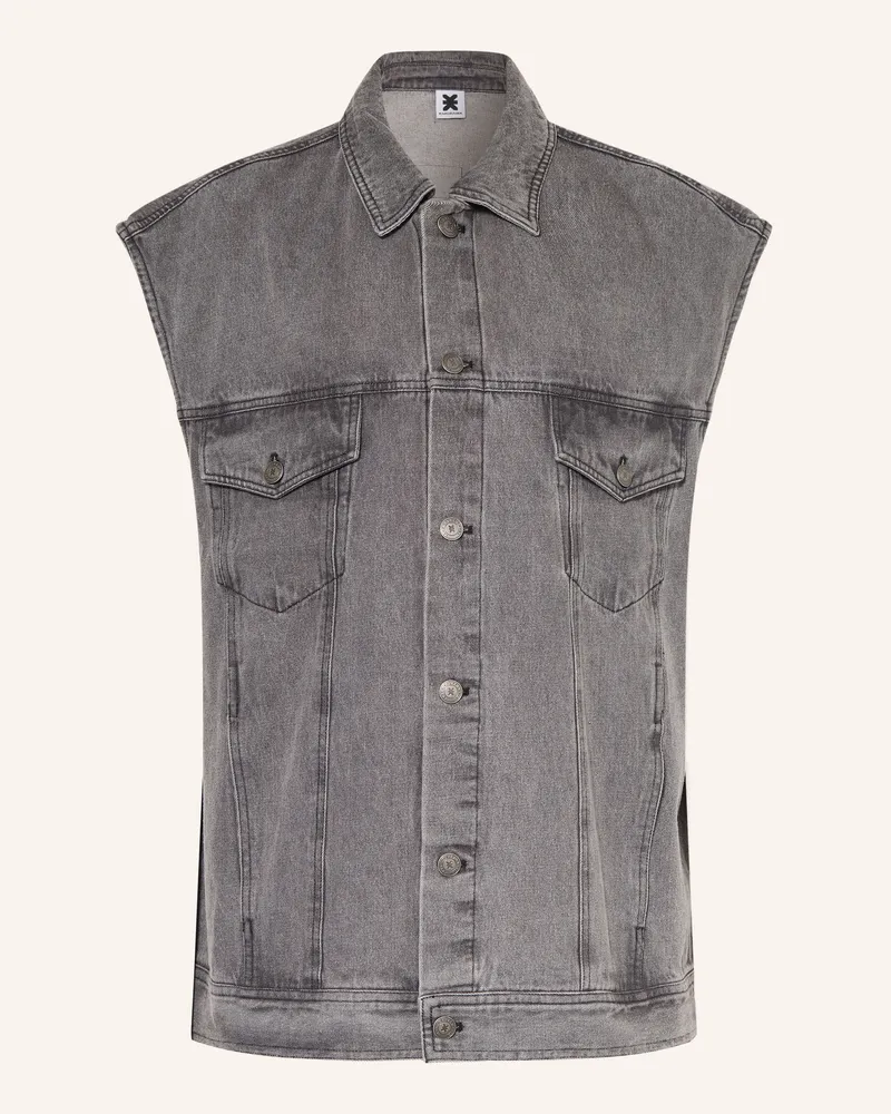 Karo Kauer Oversized-Jeansweste grau Grau