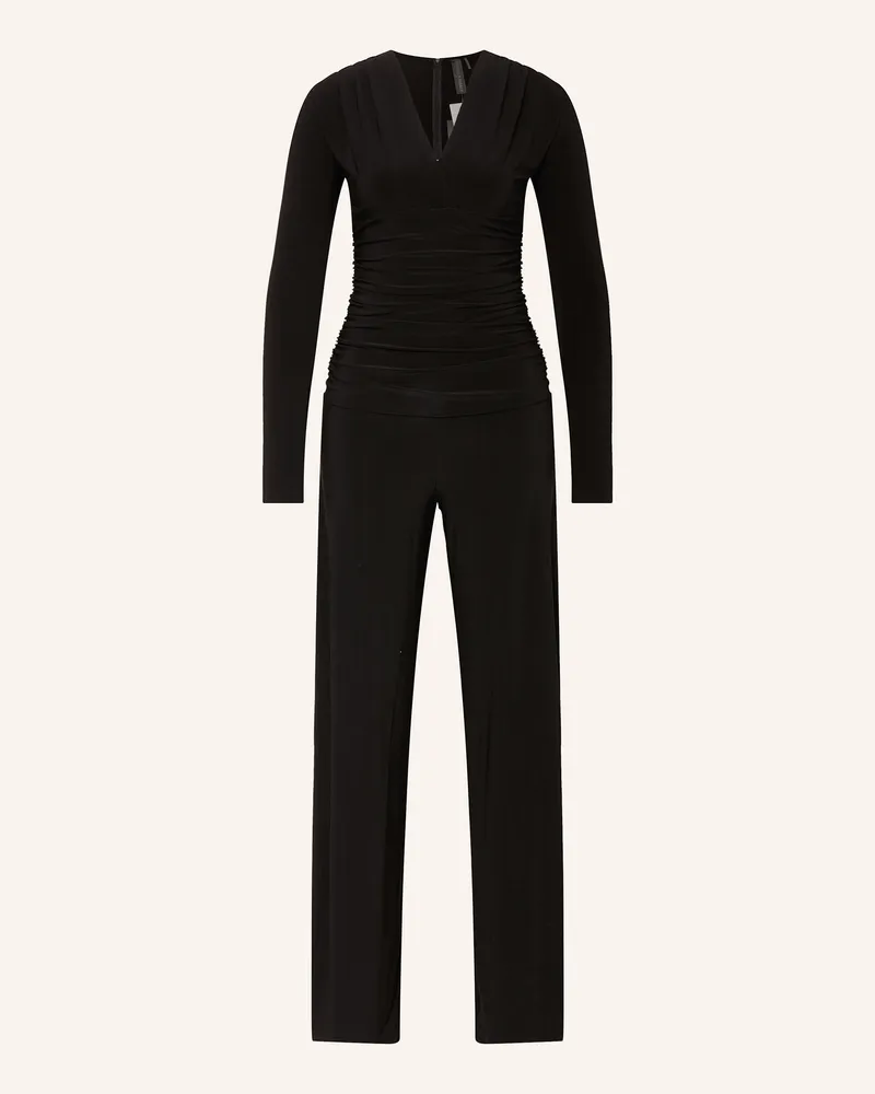 Norma Kamali Jersey-Jumpsuit Schwarz