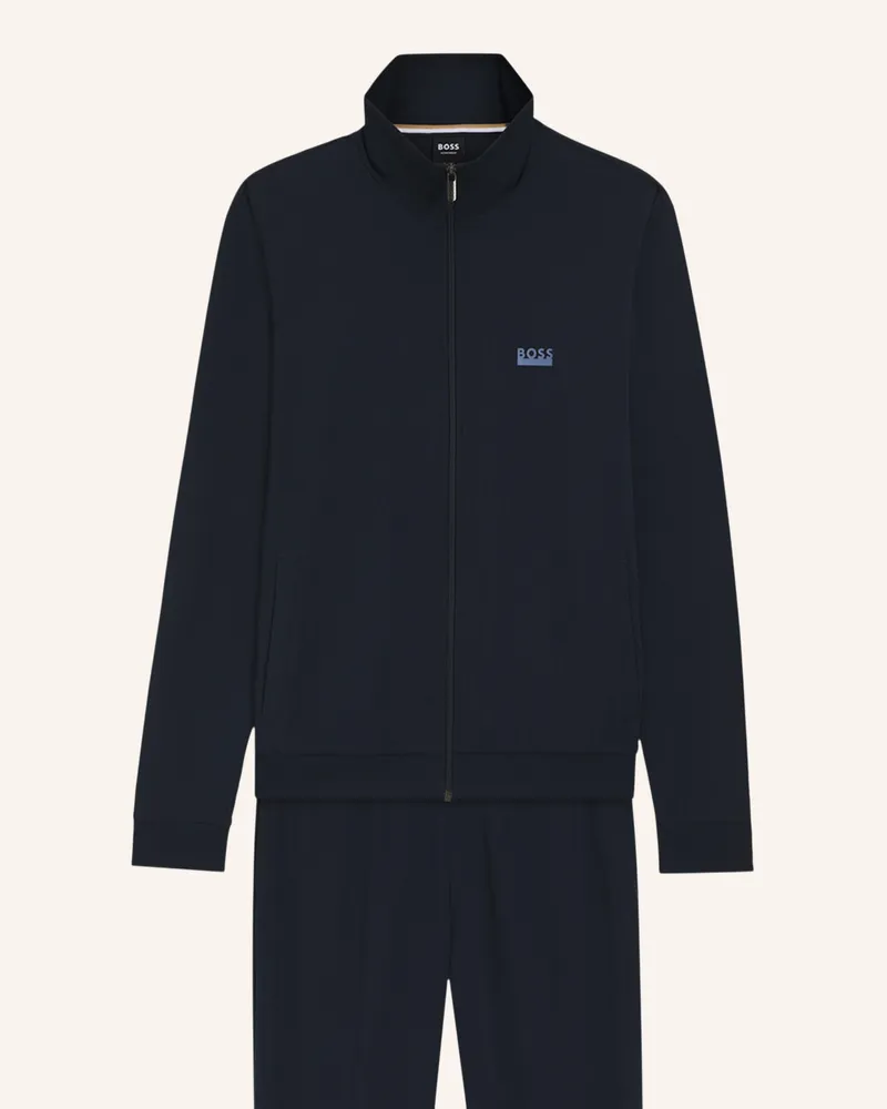 HUGO BOSS Loungewear Set 365 Long Set Regular Fit blau Dunkelblau